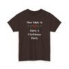 Unisex t-shirt from Twisted Angell with the sarcastic phrase “Most Likely To Have A Christmas Party” printed on the front.