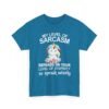 Unisex t-shirt from Twisted Angell with the sarcastic phrase “My Level Of Sarcasm Depends On Your Level Of Stupidity So Speak Wisely” printed on the front.