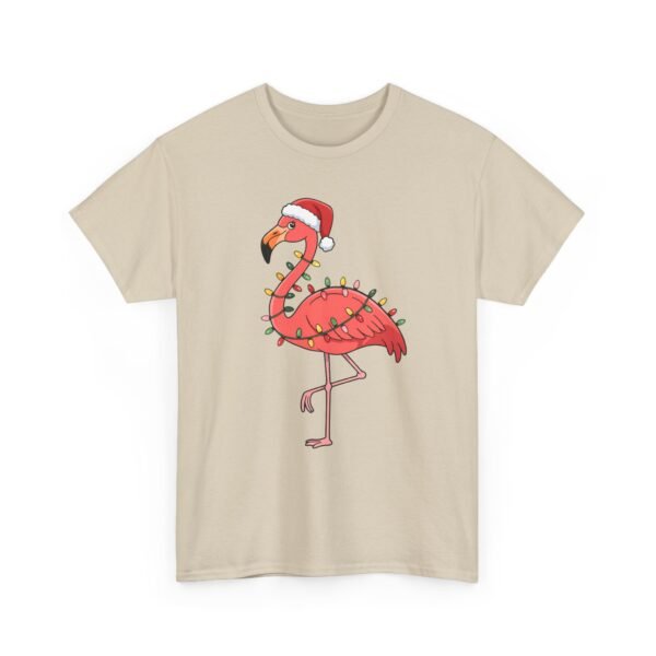 Unisex t-shirt from Twisted Angell with the sarcastic phrase “Festive Flamingo” printed on the front.