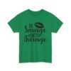 Unisex t-shirt from Twisted Angell with the sarcastic phrase “Be Savage, Not Average” printed on the front.
