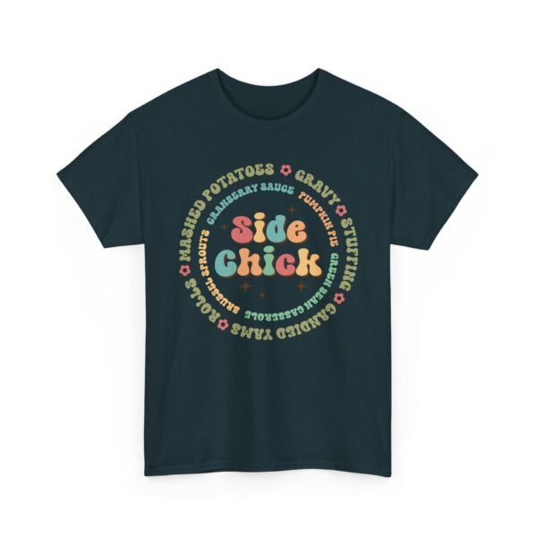 Unisex t-shirt from Twisted Angell with the sarcastic phrase “Side Chick” printed on the front.