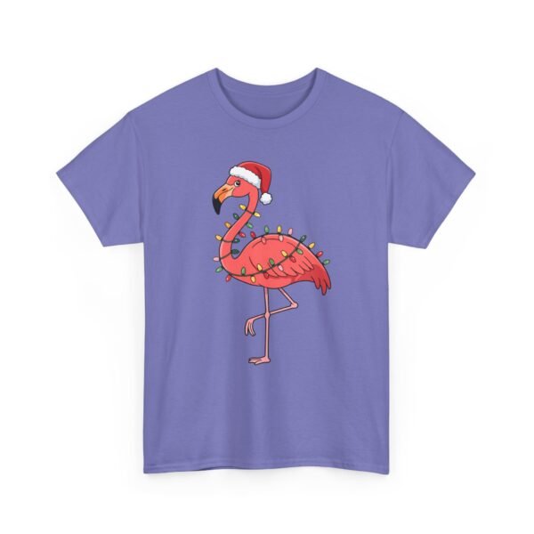 Unisex t-shirt from Twisted Angell with the sarcastic phrase “Festive Flamingo” printed on the front.
