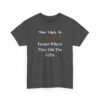 Unisex t-shirt from Twisted Angell with the sarcastic phrase “Most Likely To Forget Where They Hid The Gifts” printed on the front.