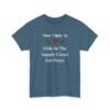 Unisex t-shirt from Twisted Angell with the sarcastic phrase “Most Likely To Hide In The Supply Closet For Peace” printed on the front.