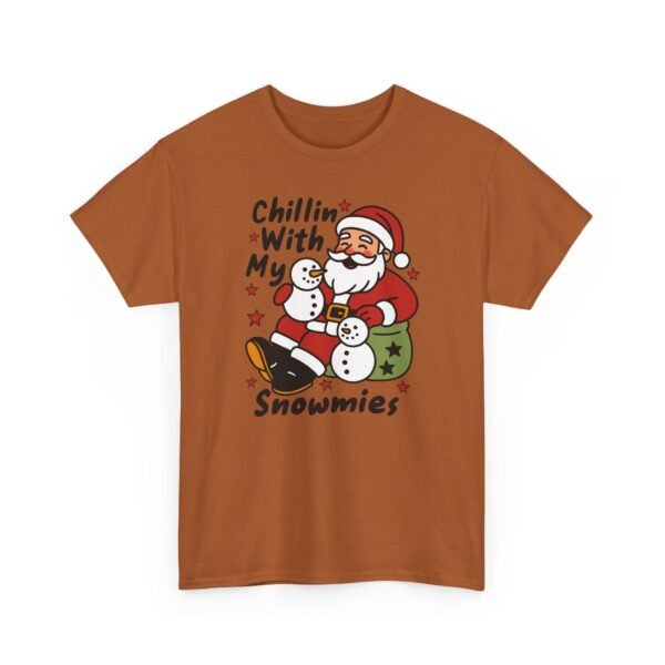 15060150377818871873_2048.jpeg Unisex t-shirt from Twisted Angell with the sarcastic phrase “Chillin' with My Snowmies” printed on the front.