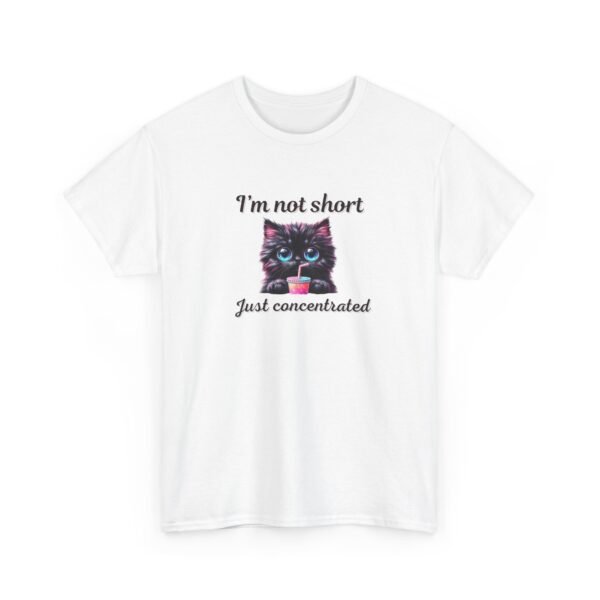 15129035604032036465_2048-1.jpeg Unisex t-shirt from Twisted Angell with the sarcastic phrase “I'm Not Short, Just Concentrated” printed on the front.