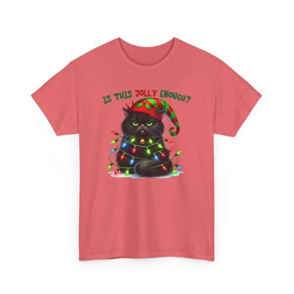 Unisex t-shirt from Twisted Angell with the sarcastic phrase “Is This Jolly Enough?” printed on the front.