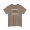 Unisex t-shirt from Twisted Angell with the sarcastic phrase “Most Likely To Spend Too Much On Gifts” printed on the front.