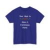 Unisex t-shirt from Twisted Angell with the sarcastic phrase “Most Likely To Have A Christmas Party” printed on the front.