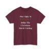 Unisex t-shirt from Twisted Angell with the sarcastic phrase “Most Likely To Judge The Christmas Movie Casting” printed on the front.