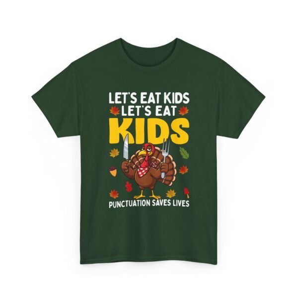 Unisex t-shirt from Twisted Angell with the sarcastic phrase “Let's Eat Kids - Let's Eat, Kids” printed on the front.