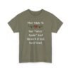 15380830754748110505_2048.jpeg Unisex t-shirt from Twisted Angell with the sarcastic phrase “Most Likely To Say Never Again And Mean It (Until Next Year)” printed on the front.