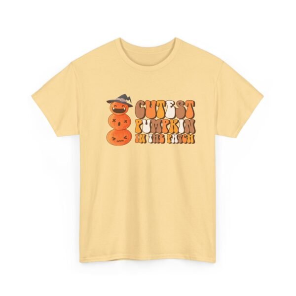 Unisex t-shirt from Twisted Angell with the sarcastic phrase “Cutest Pumpkin in the Patch” printed on the front.