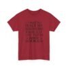 Unisex t-shirt from Twisted Angell with the sarcastic phrase “I Need To Teach My Facial Expressions How To Use Their Inside Voice” printed on the front.