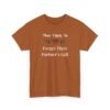 15474174307512743718_2048.jpeg Unisex t-shirt from Twisted Angell with the sarcastic phrase “Most Likely To Forget Their Partner's Gift” printed on the front.