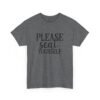 Unisex t-shirt from Twisted Angell with the sarcastic phrase “Please Seat Yourself” printed on the front.