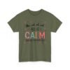 Unisex t-shirt from Twisted Angell with the sarcastic phrase “All is Calm Said No Teacher Ever” printed on the front.