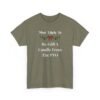 Unisex t-shirt from Twisted Angell with the sarcastic phrase “Most Likely To Re-Gift A Candle From The PTO” printed on the front.
