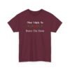 Unisex t-shirt from Twisted Angell with the sarcastic phrase “Most Likely to Burn the Ham” printed on the front.
