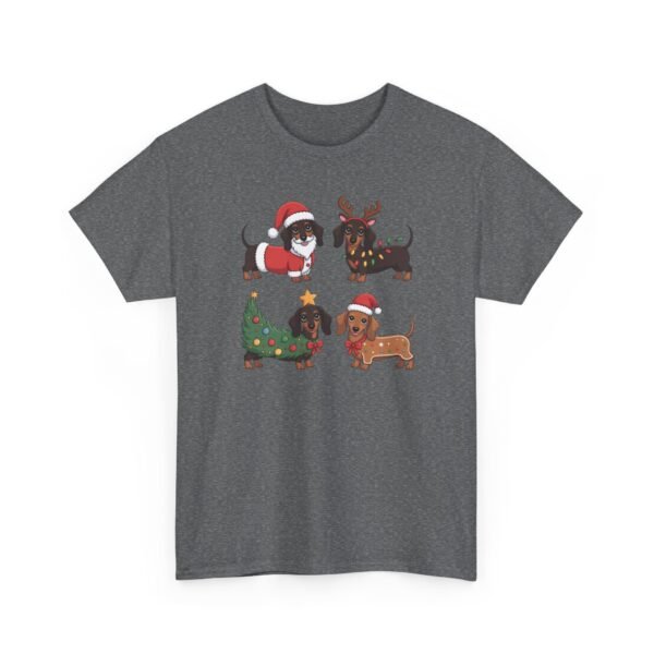 15687048446798018096_2048.jpeg Unisex t-shirt from Twisted Angell with the sarcastic phrase “Festive Dachshunds” printed on the front.