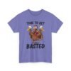 Unisex t-shirt from Twisted Angell with the sarcastic phrase “Time To Get Basted” printed on the front.