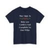 Unisex t-shirt from Twisted Angell with the sarcastic phrase “Most Likely To Bake 500 Cookies And Complain No One Helps” printed on the front.
