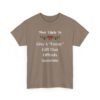 Unisex t-shirt from Twisted Angell with the sarcastic phrase “Most Likely To Give A "Funny" Gift That Offends Someone” printed on the front.