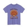 Unisex t-shirt from Twisted Angell with the sarcastic phrase “Guess What? Turkey Butt!” printed on the front.