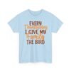 Unisex t-shirt from Twisted Angell with the sarcastic phrase “Every Thanksgiving I Give My Family The Bird” printed on the front.