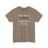 Unisex t-shirt from Twisted Angell with the sarcastic phrase “Most Likely To Double Dip In The Dip” printed on the front.