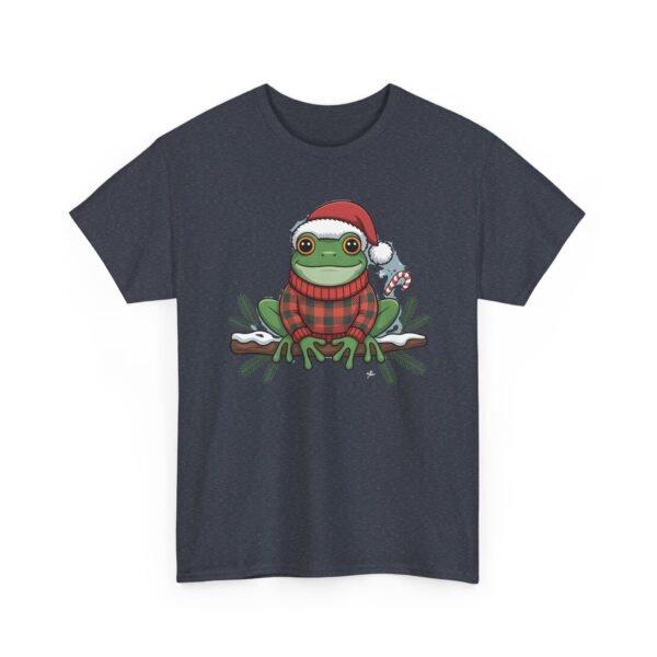 Unisex t-shirt from Twisted Angell with the sarcastic phrase “Festive Frog” printed on the front.