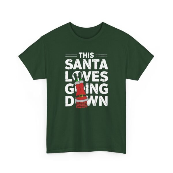 16096672162376177636_2048.jpeg Unisex t-shirt from Twisted Angell with the sarcastic phrase “This Santa Loves Going Down” printed on the front.