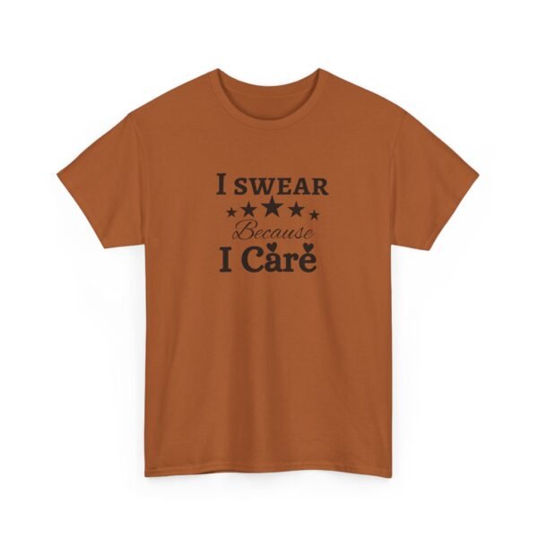 16171257511002150634_2048-1.jpeg Unisex t-shirt from Twisted Angell with the sarcastic phrase “I Swear Because I Care” printed on the front.