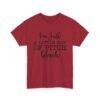 Unisex t-shirt from Twisted Angell with the sarcastic phrase “I'm Just a Little Ray of Pitch Black” printed on the front.