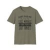 Unisex t-shirt from Twisted Angell with the sarcastic phrase “Don't Rush Me, It's Not The Last Minute, I have Plenty Of Time” printed on the front.