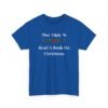 Unisex t-shirt from Twisted Angell with the sarcastic phrase “Most Likely To Read A Book On Christmas” printed on the front.