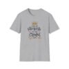 Unisex t-shirt from Twisted Angell with the sarcastic phrase “Chin Up Princess or the Crown Slips” printed on the front.