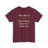 Unisex t-shirt from Twisted Angell with the sarcastic phrase “Most Likely To Wear Pajama Pants On A Work Call” printed on the front.