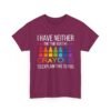 Unisex t-shirt from Twisted Angell with the sarcastic phrase “I Have Neither The Time Nor The Crayons To Explain This To You” printed on the front.