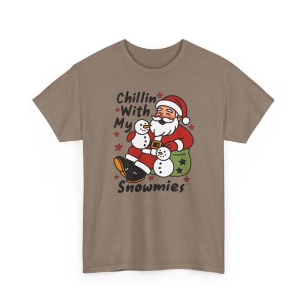 16385386704816065847_2048-1.jpeg Unisex t-shirt from Twisted Angell with the sarcastic phrase “Chillin' with My Snowmies” printed on the front.