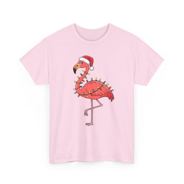 Unisex t-shirt from Twisted Angell with the sarcastic phrase “Festive Flamingo” printed on the front.