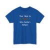 16620234422971849889_2048.jpeg Unisex t-shirt from Twisted Angell with the sarcastic phrase “Most Likely To Kiss Santa's Helper” printed on the front.