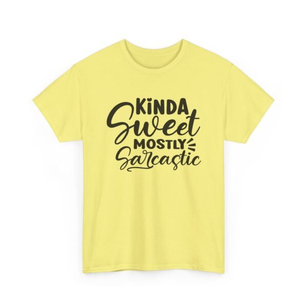 16698560442617324526_2048-1.jpeg Unisex t-shirt from Twisted Angell with the sarcastic phrase “Kinda Sweet Mostly Sarcastic” printed on the front.