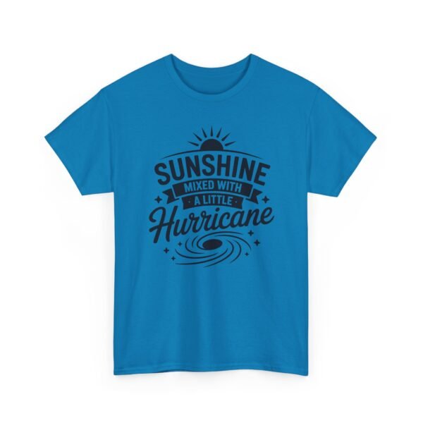 1670941435631182525_2048-1.jpeg Unisex t-shirt from Twisted Angell with the sarcastic phrase “Sunshine Mixed with a Little Hurricane” printed on the front.