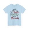 Unisex t-shirt from Twisted Angell with the sarcastic phrase “Will Trade Brother For Presents” printed on the front.