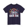 Unisex t-shirt from Twisted Angell with the sarcastic phrase “I Love Toys That Go Brrrr” printed on the front.