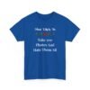 Unisex t-shirt from Twisted Angell with the sarcastic phrase “Most Likely To Take 500 Photos And Hate Them All” printed on the front.