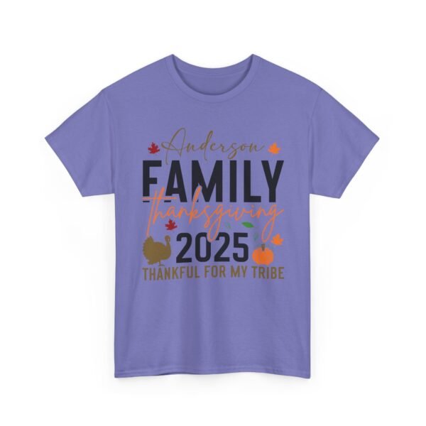 16893973145455651201_2048-1.jpeg Sarcastic apparel design from Twisted Angell with the phrase “Personalized Family Thanksgiving Thankful For My Tribe Tee 2025” printed on the front.