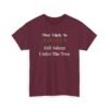 Unisex t-shirt from Twisted Angell with the sarcastic phrase “Most Likely To Fall Asleep Under The Tree” printed on the front.