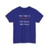 Unisex t-shirt from Twisted Angell with the sarcastic phrase “Most Likely To Fall Asleep Mid-Movie” printed on the front.